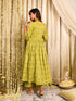 MULMUL GUL-FAREEHA GATHERED KURTA & PANT SET MULMUL GUL-FAREEHA GATHERED KURTA & PANT SET